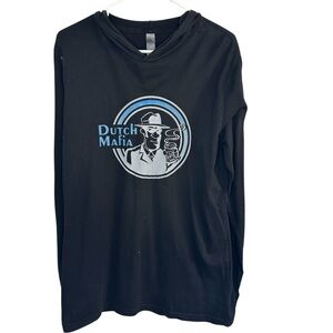 Dutch Bros MEDIUM+LARGE Black Long Sleeve Classic “Dutch Mafia” VINTAGE RARE